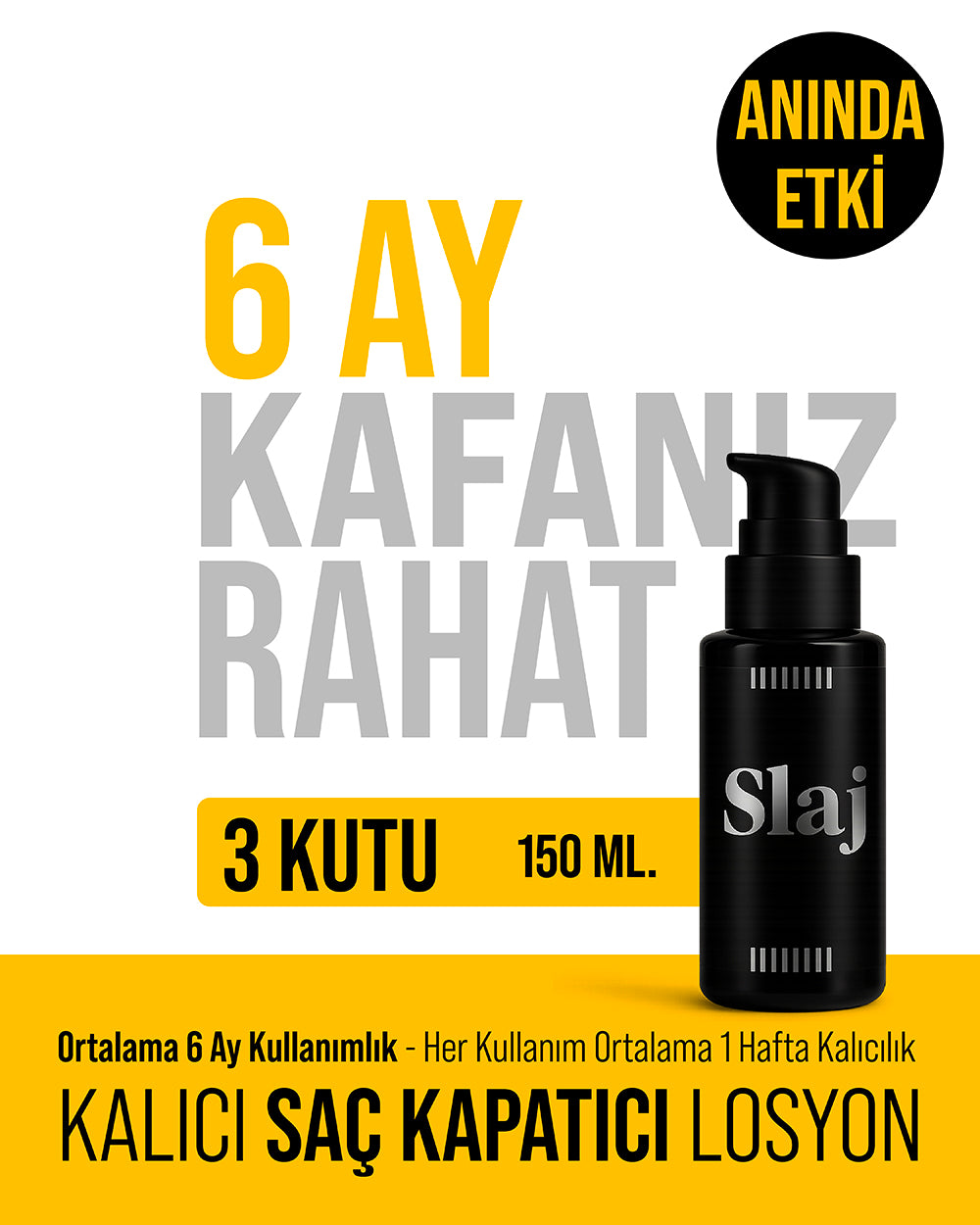 3 Kutu Slaj Saç Kapatıcı