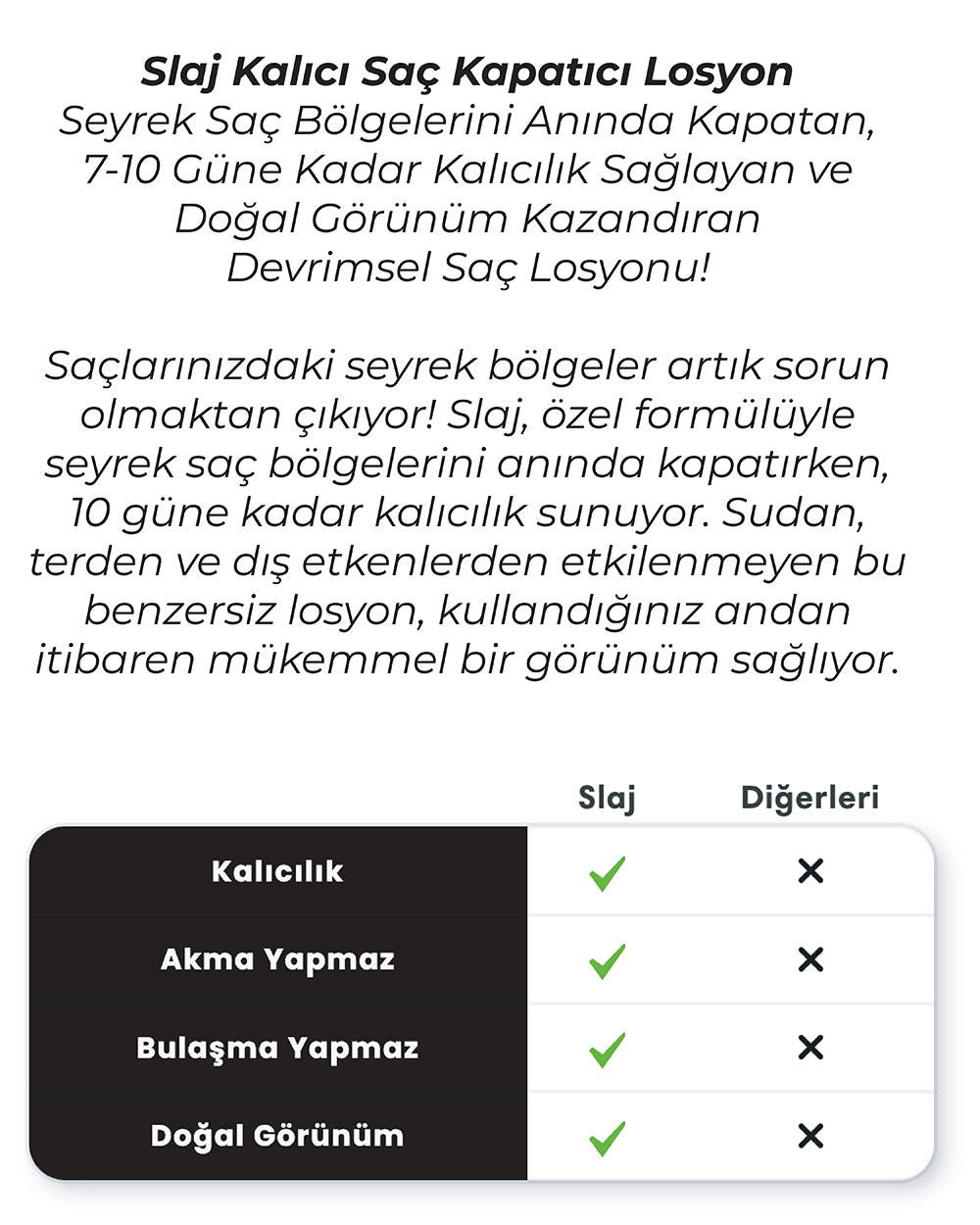 4 Kutu Slaj Saç Kapatıcı